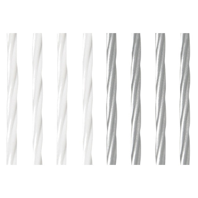 ARISOL Türvorhang Rain 100x220 cm weiß/silber