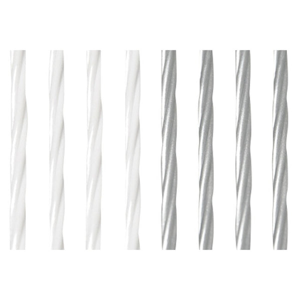 ARISOL Türvorhang Rain 100x220 cm weiß/silber - 2