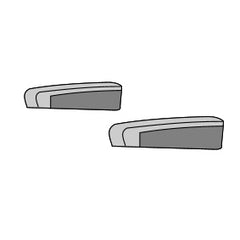 Armlehnenbezüge Fiat Chassis Sitze anthrazit