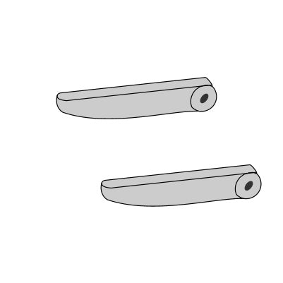 Armlehnenbezüge für Ford Transit anthrazit 1 Paar