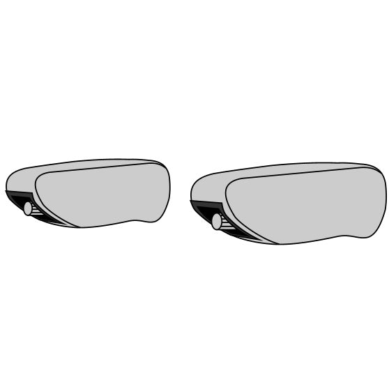 Armlehnenbezüge M + S Sitze anthrazit