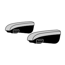 Armlehnenbezug SKA-Sitz 1800 M23 - Velours, 1 Paar