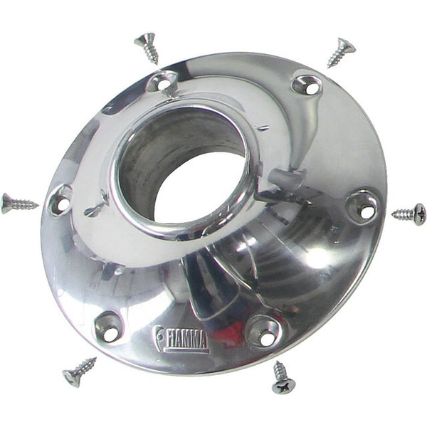 Aufbaurossette chrom 70 cm für Tischfuß