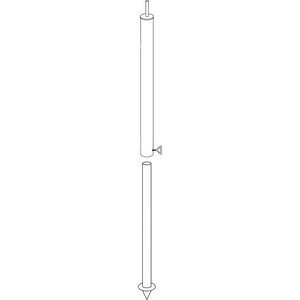 Aufstellstab alu-line Ø25 mm, 110–200 cm - 3