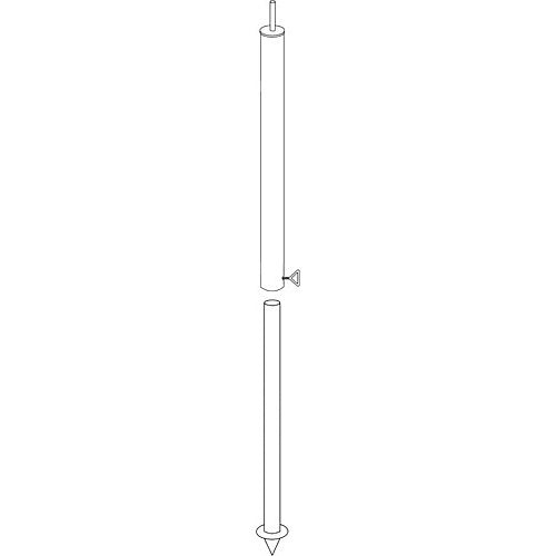 Aufstellstab alu-line Ø25 mm, 110–200 cm - 3