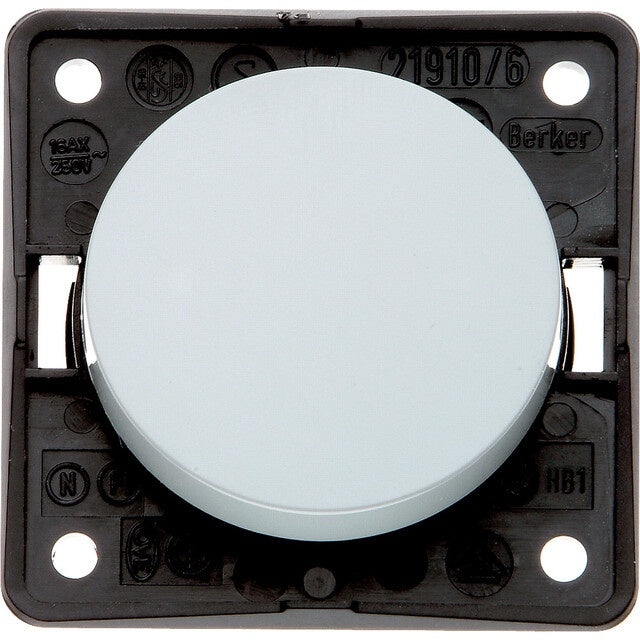 Aus / Wechselschalter Berker chrom matt - Steckdosen