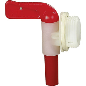 Auslaufhahn 3/4 Zoll mit 10 mm Durchmesser - Rot