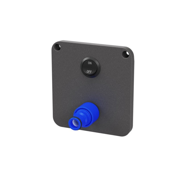 Außendusche Wasserentnahmestelle schwarz (ohne Mischer)