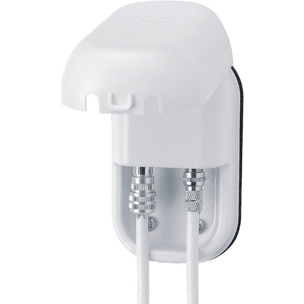 Außensteckdose F-Anschluss, 3 m, weiß - 2
