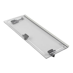 Ausstellscheibe grau 650x300mm mit Click-Clack