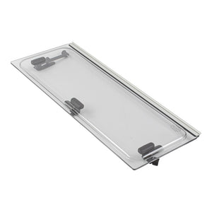 Ausstellscheibe grau 650x300mm mit Click-Clack