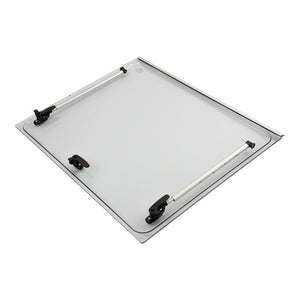 Ausstellscheibe grau 700x600 mit Click-Clack Mechanismus - 2