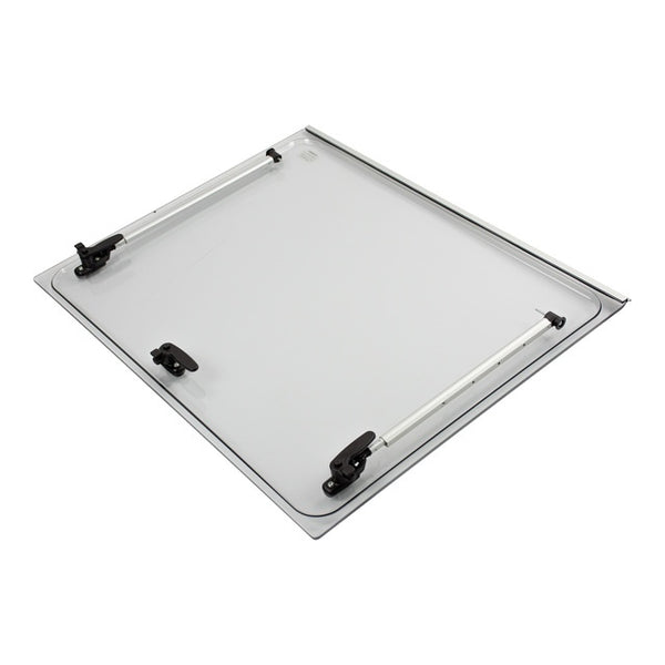 Ausstellscheibe grau 700x600 mit Click-Clack Mechanismus - 2