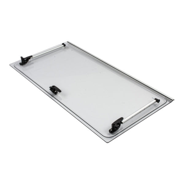 Ausstellscheibe grau 900x500 mm mit Click-Clack - 2
