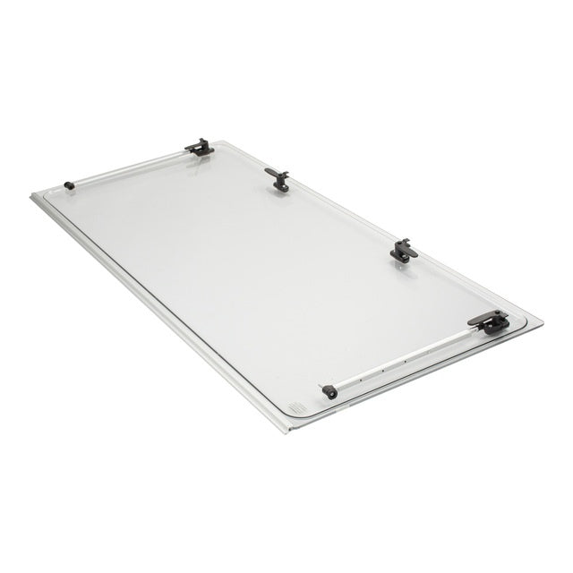 Ausstellscheibe grau S4/S5 1200 x 600 Click-Clack