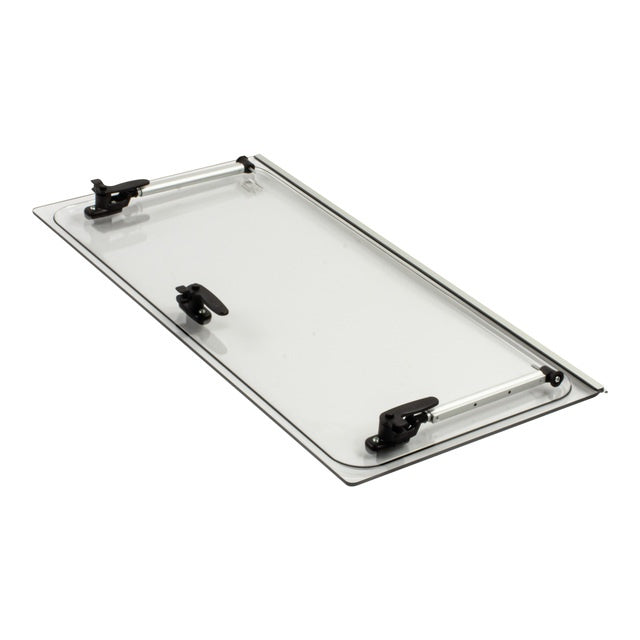 Ausstellscheibe grau S4/S5 700x400 mit Click-Clack
