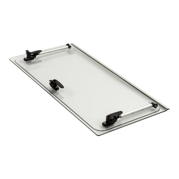 Ausstellscheibe grau S4/S5 700x400 mit Click-Clack - 2