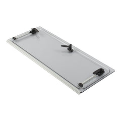 Ausstellscheibe grau S4/S5 800x350 mit Click-Clack