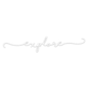 Autoaufkleber "Explore" weiß – Advanture Shop - 6
