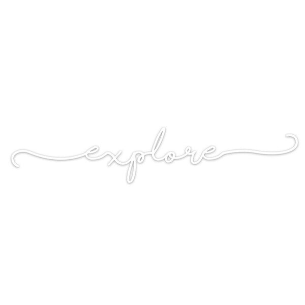 Autoaufkleber "Explore" weiß – Advanture Shop - 6