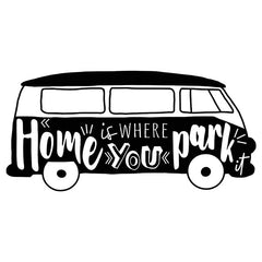 Autoaufkleber Home is where you park it