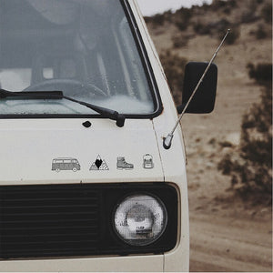 Autoaufkleber Mountain-Set schwarz (30 cm) - 3