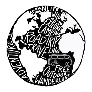 Autoaufkleber Weltkugel Abenteuer für Roadtrips - 2