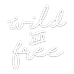 Autoaufkleber Wild & Free - Advanture Shop