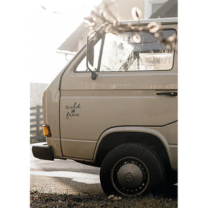 Autoaufkleber Wild & Free für Vans und Camper - 5