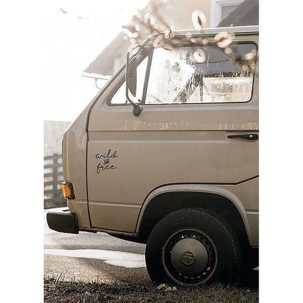 Autoaufkleber Wild & Free für Vans und Camper - 5