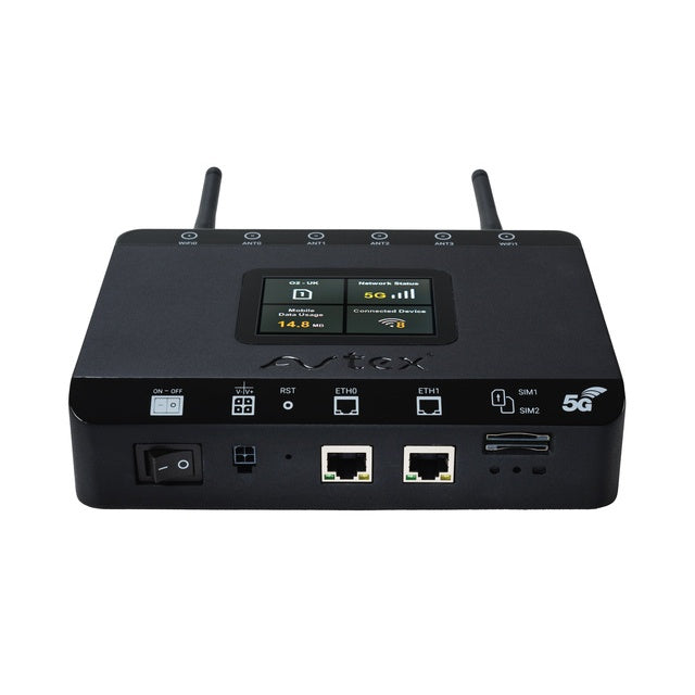 AVTEX R105X 5G Router + tragbare Antenne weiß