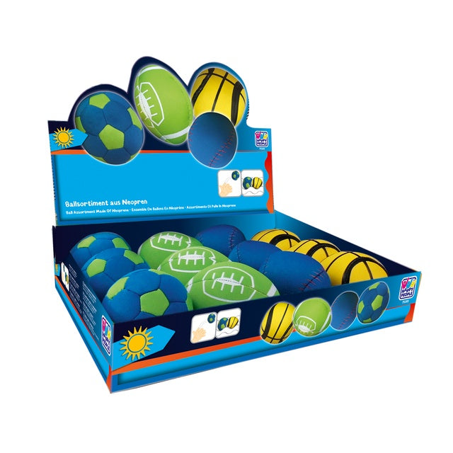 Ballsortiment Neopren für Spiel und Spaß | HAPPY PEOPLE
