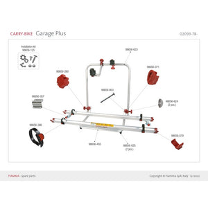 Befestigungsplatte für Carry Bike XL A Pro - FIAMMA