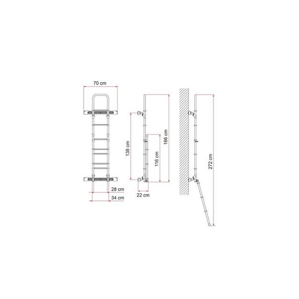 Befestigungsprofil FIAMMA Kit Bars Deluxe Transit eloxiert - 2