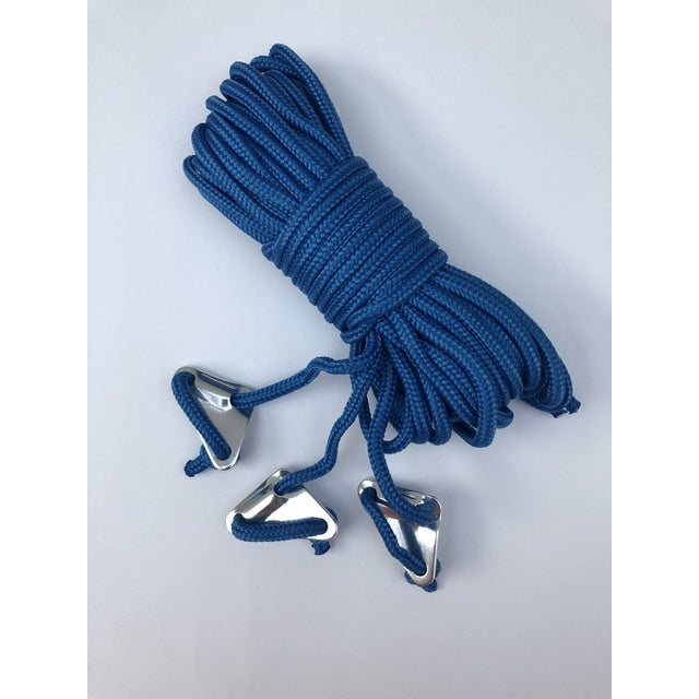 BENT Abspannleine 3er-Set 3,5 m hellblau