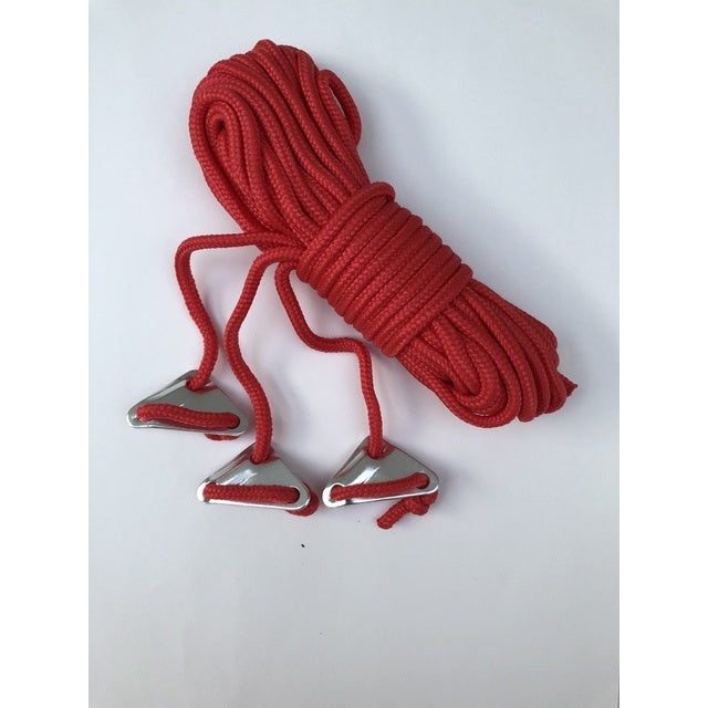 BENT Abspannleine 3er-Set rot – 3,5 m, Ø 4 mm