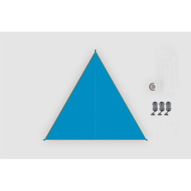 BENT Sonnensegel Zip-Canvas 250x250 cm – türkis