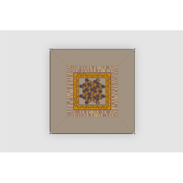 BENT Zip-Carpet Afrika Druck Teppich 250x250 - 2