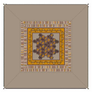 BENT Zip-Carpet Afrika Druck Teppich 250x250 - 6