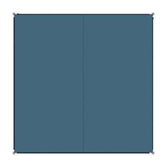 BENT Zip-Carpet Teppich uni dunkelgrau 250x250 cm