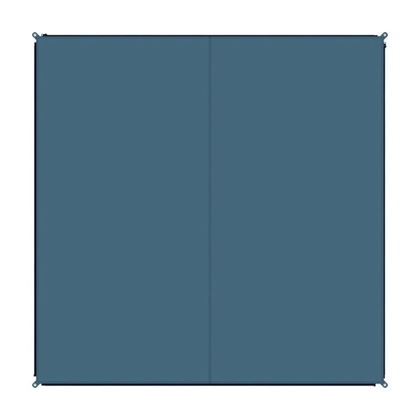 BENT Zip-Carpet Teppich uni dunkelgrau 250x250 cm