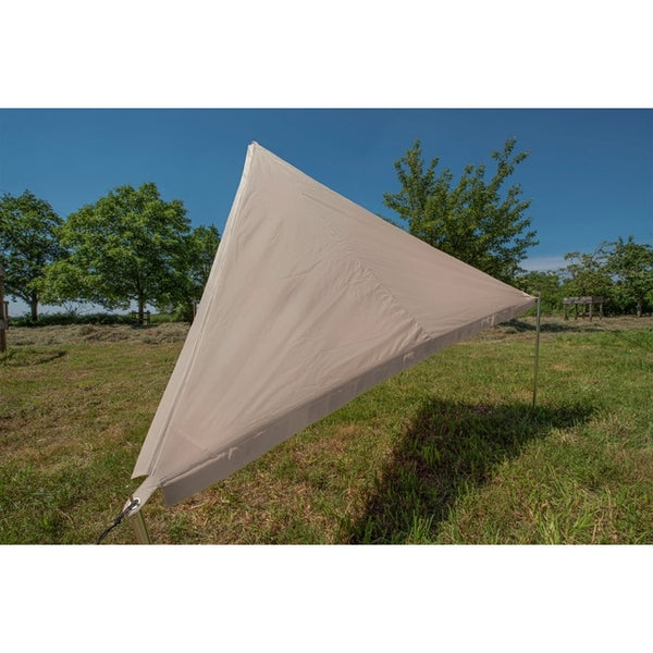 BENT Zip-Protect Sonnensegel Canvas ocker 250x250