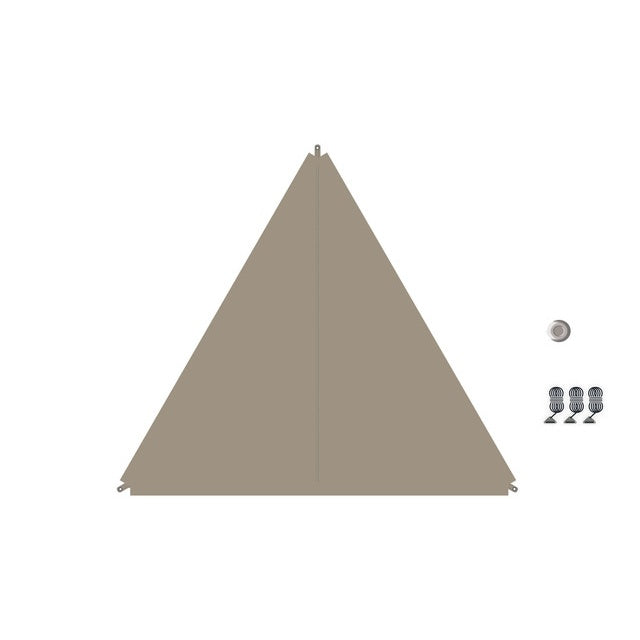 BENT Zip-Protect Sonnensegel Canvas ocker 250x250