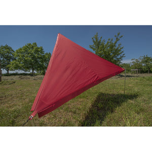 BENT Zip-Protect Sonnensegel Canvas Single - rot - 2