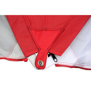 BENT Zip-Protect Sonnensegel Canvas Single - rot - 3