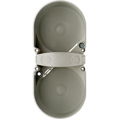 Berker 2-fach Berührungsschutzdose grau Ø 49 mm