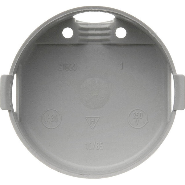 Berker Berührungsschutzdose grau Ø 45 mm flach