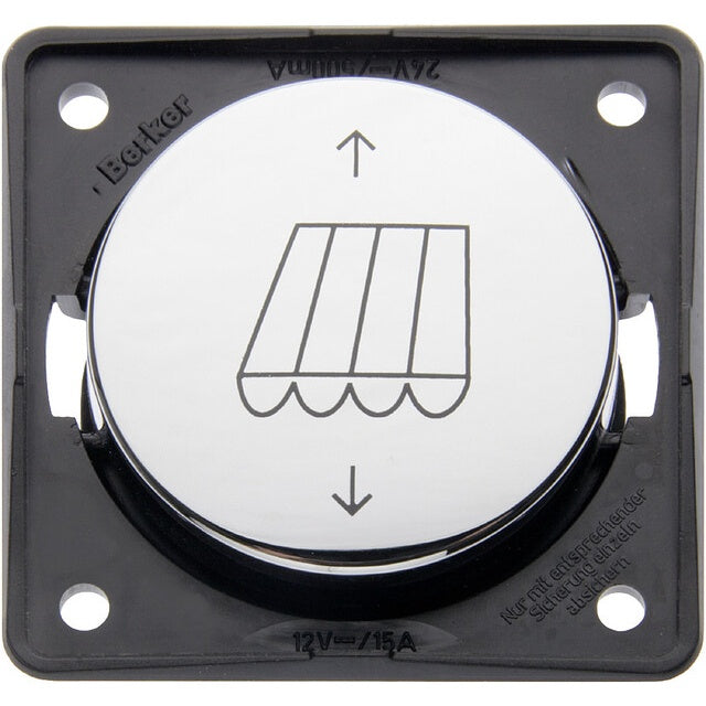 Berker Markisentaster 4-Pol chrom glänzend