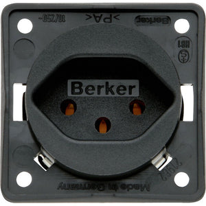 Berker Steckdose Schweiz 10A 250V grau matt