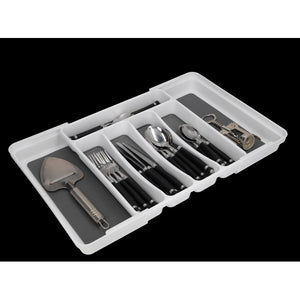 Besteckkasten H.A.B.A. weiß/grau ausschiebbar - 2